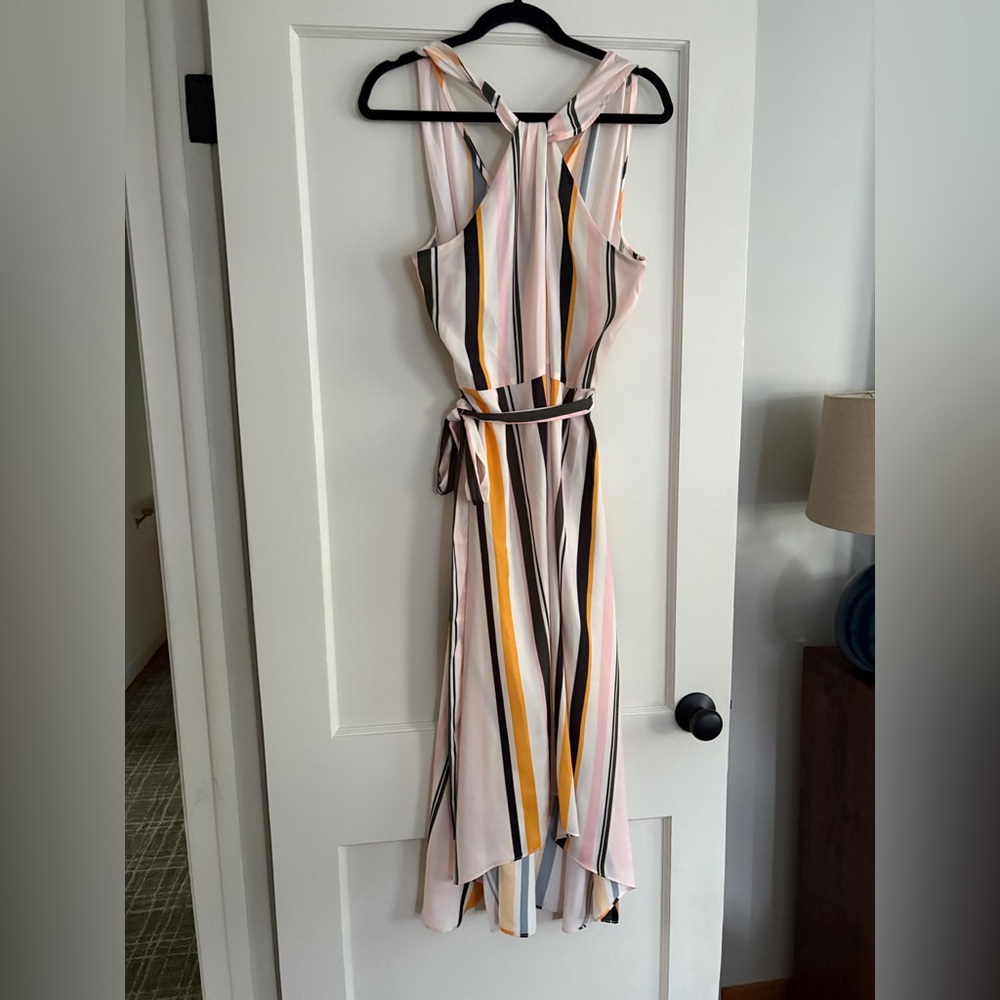 Striped Multicolor Sleeveless Dress